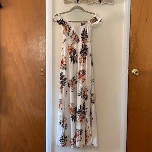 Beautiful off the shoulder floral dress
